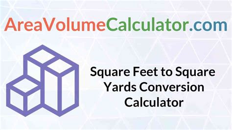 ft to sq yards calculator.